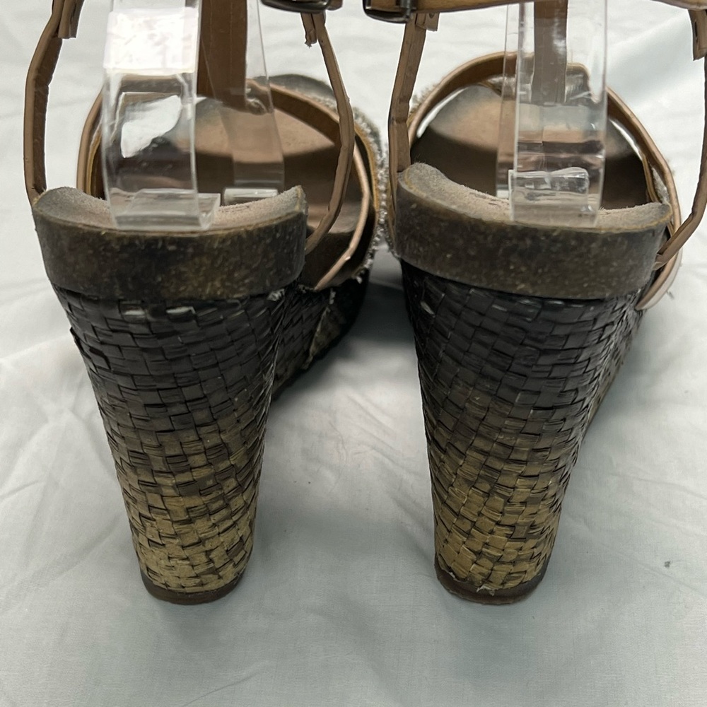 Corkys Monet Distressed Platform Wedge Heels 10 - Picture 9 of 11